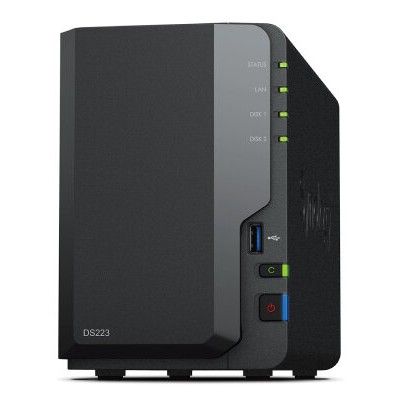 Sistema de Discos NAS Synology DiskStation DS223 - 2 Bahías - DS223