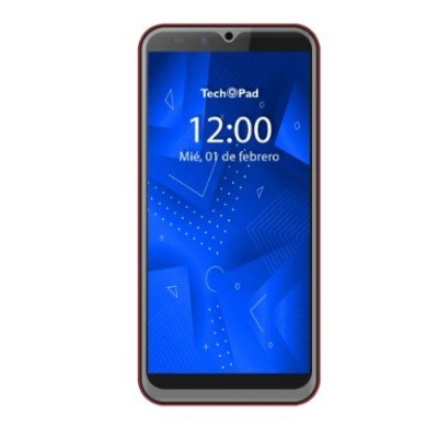 Smartphone TechPad M5GO - 5.5" - SC7731 QuadCore - 1GB - 8GB - Cámaras 5MP/8MP - Android - Rojo - CEL M5 GO ROJO