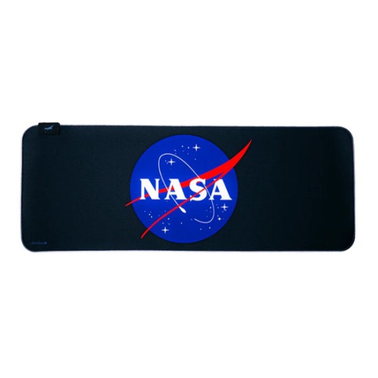 Mouse Pad Gamer TechZone NASA - 800x300x4mm - RGB - Negro - NS-GMSX5