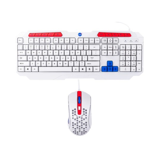 Kit Gamer TechZone NS-GC02 - Teclado - Mouse - Alámbrico - Ingles  - NS_GC02