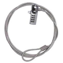 Cable con Candado TechZone de Combinación 4 Dígitos - Modelo TZCCL01