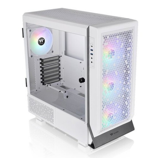 Gabinete Gamer Thermaltake Ceres 500 TG ARGB Snow - Media Torre - ATX/E-ATX/Micro ATX/Mini ITX - 4x Ventilador - Panel Lateral - Blanco - CA-1X5-00M6WN-00