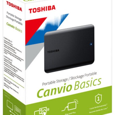 Disco Duro Externo Toshiba Canvio Basics - 2.5" - 4TB - USB 3.0 - HDTB540XK3CA