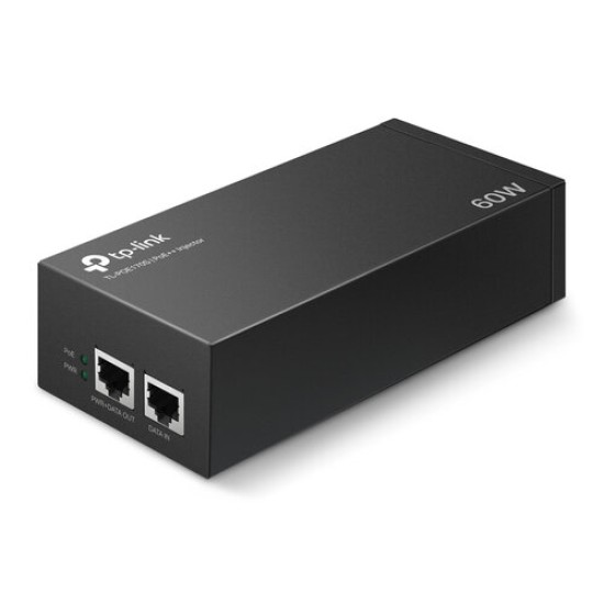 Inyector TP-Link TL-POE170S - 2 x RJ-45 - PoE - Gigabit Ethernet - 60W - TL-POE170S