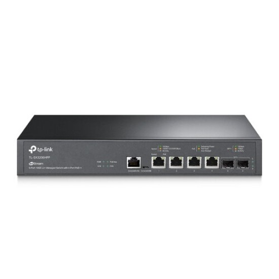 Switch TP-LINK TL-SX3206HPP - 4 Puertos - 10GE - PoE - 2 SFP - Gestionado - TL-SX3206HPP