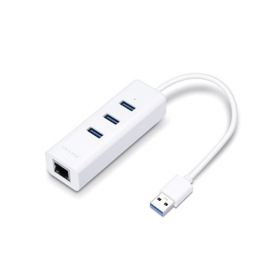 HUB USB TP-LINK UE330 - 3x USB 3.0 - RJ-45 - Blanco - UE330