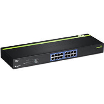 Switch TRENDnet GREENnet - 16 Puertos - Gigabit - No Gestionado - TEG-S16G