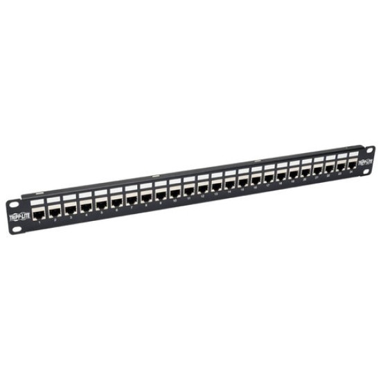 Panel de Parcheo Tripp Lite - Cat6a - 24 Puertos - N254-024-SH-6A