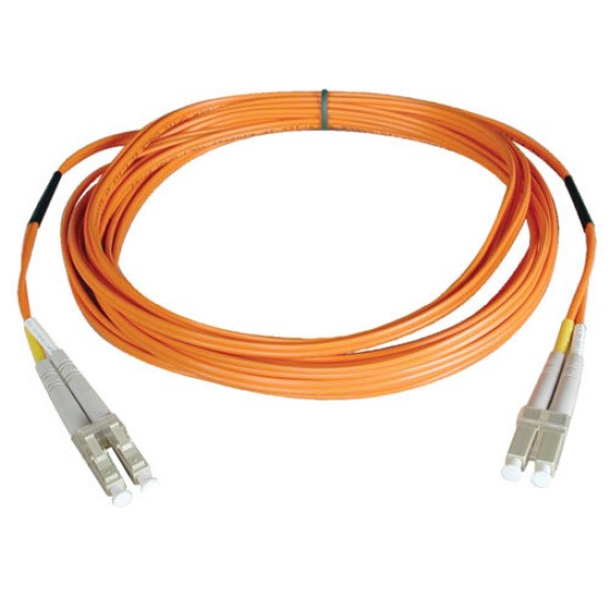 Cable de Fibra Óptica Tripp Lite - LC - Dúplex - Multimodo - 30cm - Naranja - N320-001