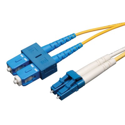 Cable de Fibra Óptica Tripp Lite - LC - SC - Dúplex - Monomodo - 3M - Amarillo - N366-03M