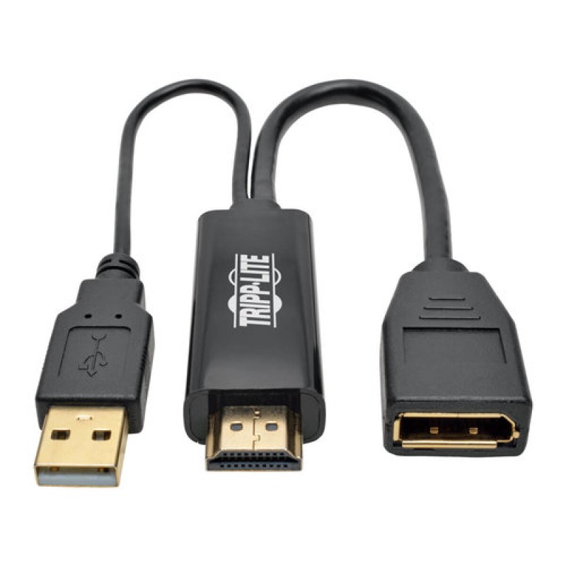 Adaptador Tripp Lite P130-06N-DP-V2 - HDMI - DisplayPort - USB - P130-06N-DP-V2