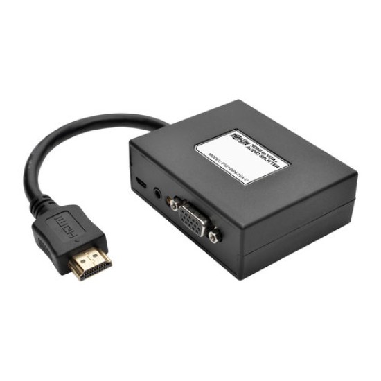 Convertidor Tripp Lite P131-06N-2VA-U - HDMI a VGA - 1080p - Negro - P131-06N-2VA-U