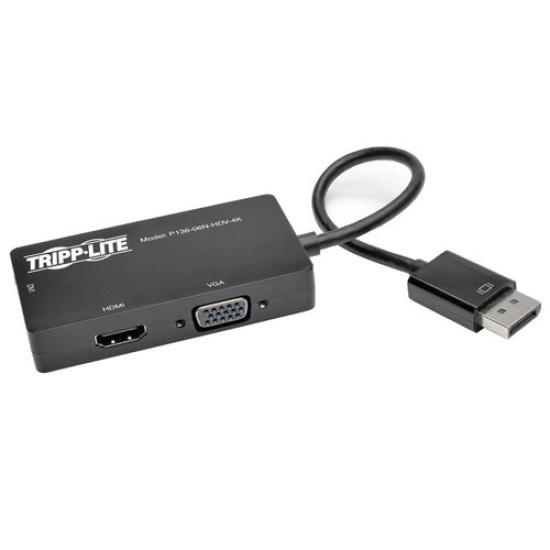 Convertidor Tripp Lite P136-06N-HDV-4K - DisplayPort - VGA - DVI - HDMI - P136-06N-HDV-4K