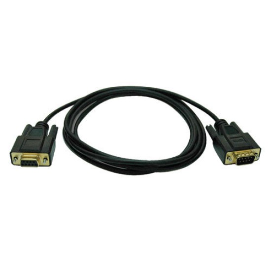 Cable de Módem Nulo Serial RS232 Tripp Lite P454-006 - 1.83m - DB9 - Macho/Hembra - Negro - P454-006