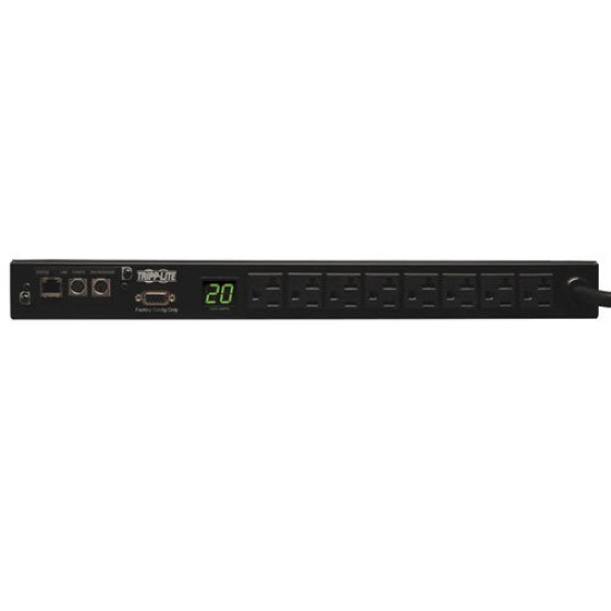 PDU Tripp Lite - 8 Contactos - 20A - 120V - Monitoreable - Medidor - 1U - PDUMNH20