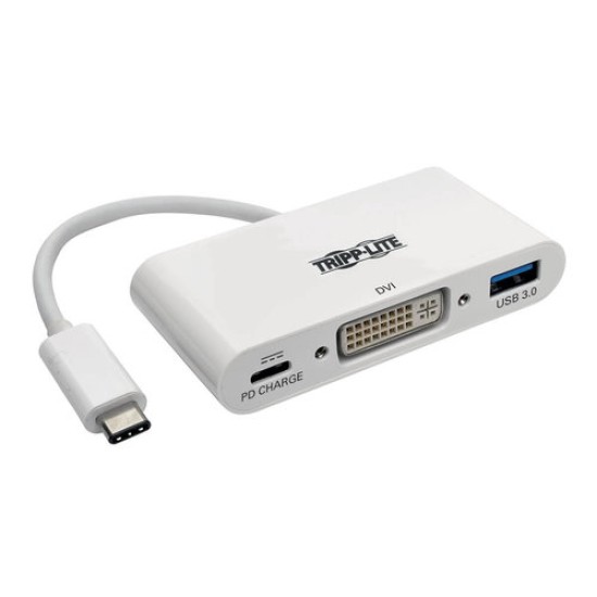 Convertidor de Vídeo Tripp Lite U444-06N-DU-C - USB - DVI - Blanco - U444-06N-DU-C