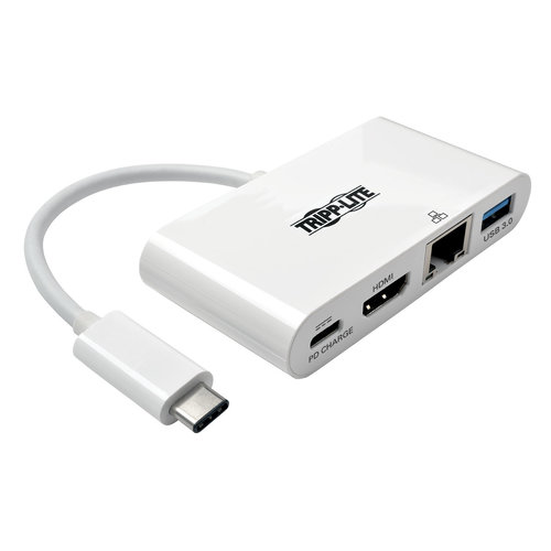 Adaptador Tripp Lite USB 3.1 a HDMI con Hub USB-A, Carga USB-C y Gigabit - Modelo U444-06N-HGU-C