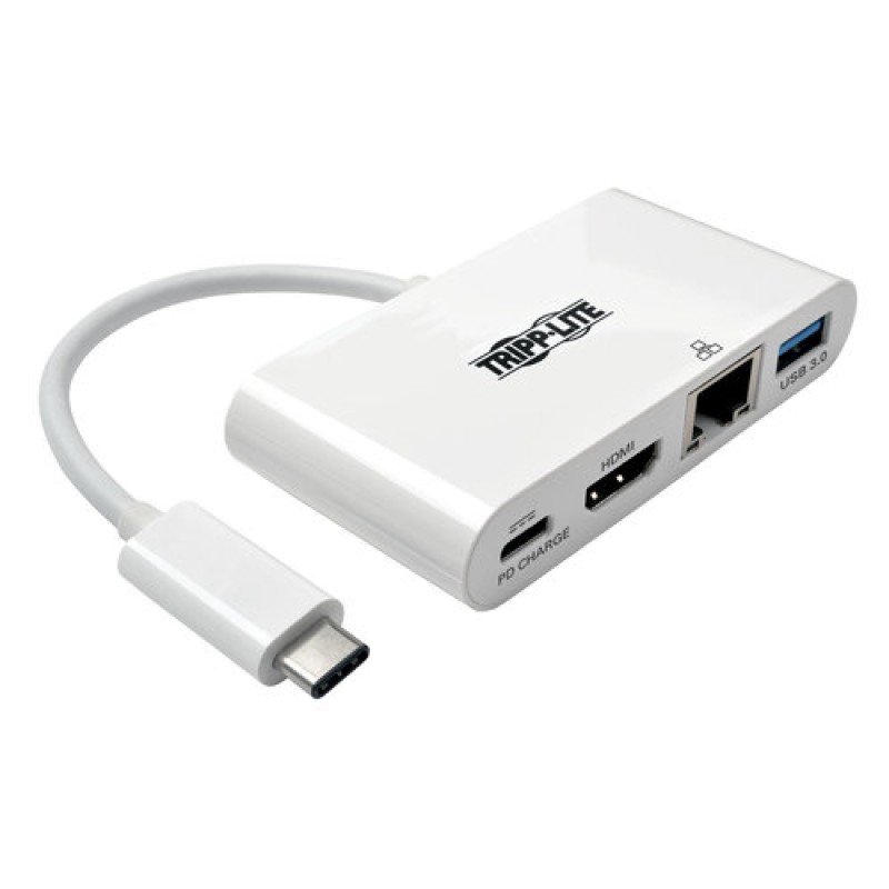 Adaptador Tripp Lite USB 3.1 a HDMI - Hub USB-A - Carga USB-C - Gigabit - U444-06N-HGU-C