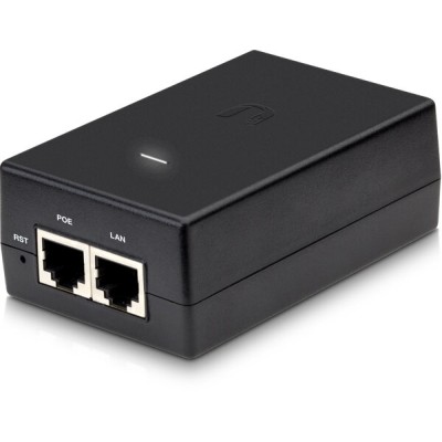 Inyector Ubiquiti - 2x RJ-45 - PoE - Gigabit - 24V - 24W - POE-24-24W-G