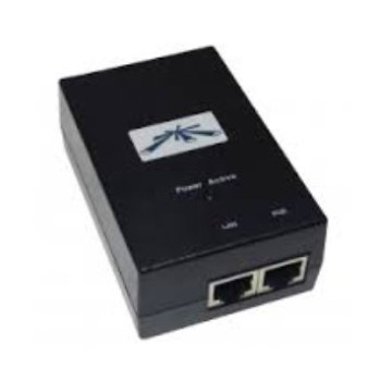 Inyector PoE Ubiquiti 48V 24W Gigabit 2 Puertos RJ-45 Modelo POE-48-24W-G