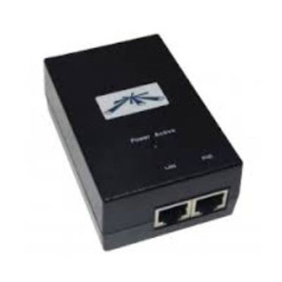 Inyector Ubiquiti - 2x RJ-45 - PoE - Gigabit - 48V - 24W - POE-48-24W-G