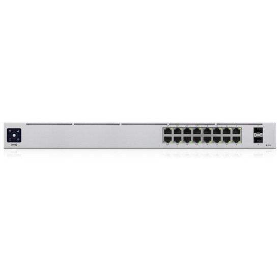 Switch Ubiquiti UniFi 16-Port PoE - 16 Puertos - Gigabit - PoE - 2 SFP - Gestionado - USW-16-POE