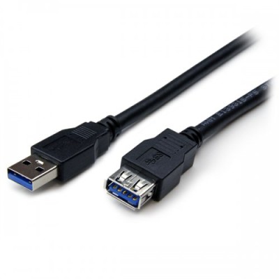 Cable StarTech.com - 1.8m - Extensión Alargador USB 3.0 SuperSpeed - Macho a Hembra USB - Negro - USB3SEXT6BK Cable StarTech.com - 1.8m - Extensión Alargador USB 3.0 SuperSpeed - Macho a Hembra USB - Negro - USB3SEXT6BK