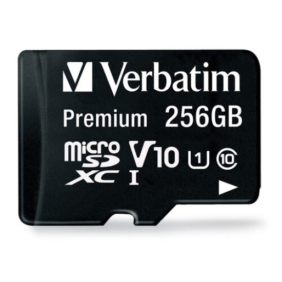 Memoria MicroSDXC Verbatim 70364 - 256GB - Clase 10 - Con Adaptador - 70364