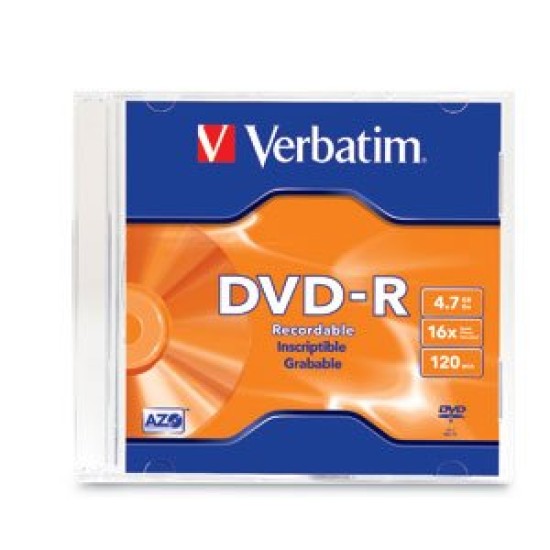 DVD-R Verbatim - 16X - 4.7GB - Individual - 95093