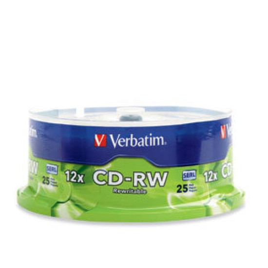 CD-RW Verbatim - 12X - 700MB - Paquete de 25 piezas - 95155