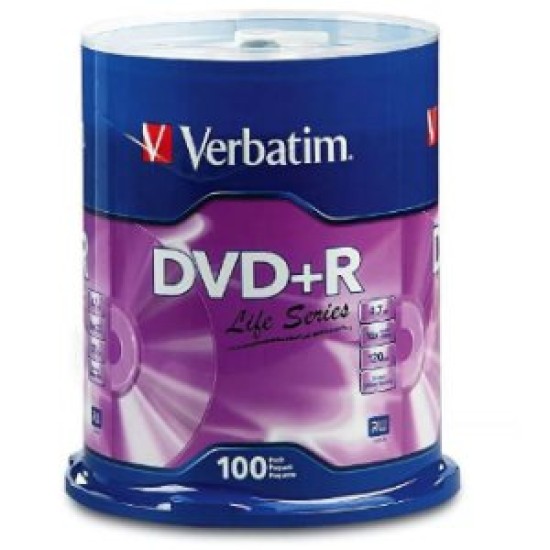 DVD+R Verbatim Life Series - Campana con 100 Piezas - 97175