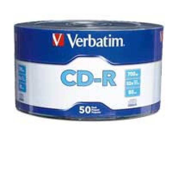 CD-R Verbatim - 52X - 700MB - Paquete de 50 Piezas - 97488