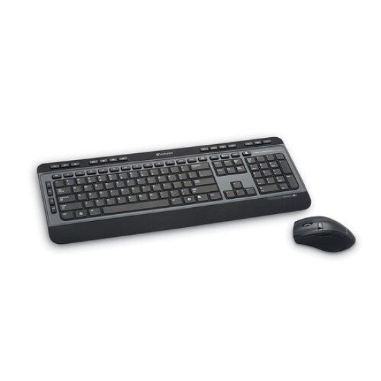 Kit de Teclado y Mouse Verbatim 99788 - Inalámbrico - Multimedia - Negro - 99788