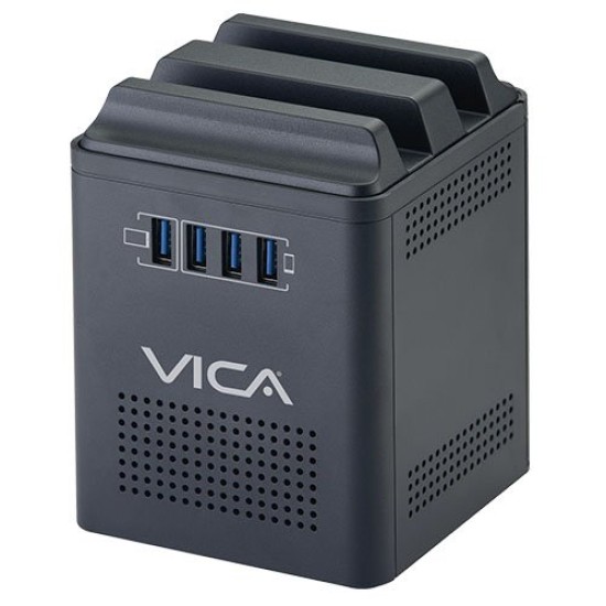 Regulador VICA CONNECT 800 - 800VA/400W - 4 Contactos - 4 USB - CONNECT 800