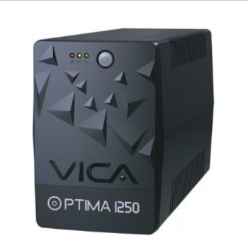 UPS VICA Optima 1250 - 1250VA/600W - 8 Contactos - Protección para Equipos