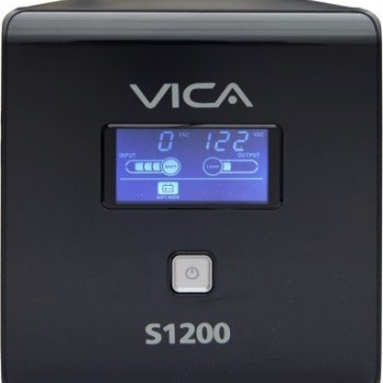 UPS VICA S1200 1200VA/600W con 6 Contactos y Pantalla LCD - Protección de Energía