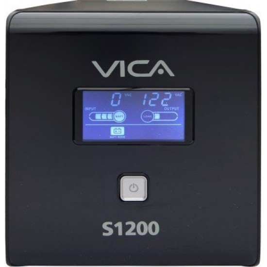 UPS VICA S1200 - 1200VA/600W - 6 Contactos - LCD - S1200