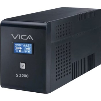 UPS VICA S2200 - 2200VA/1200W con 8 Contactos y Pantalla LCD
