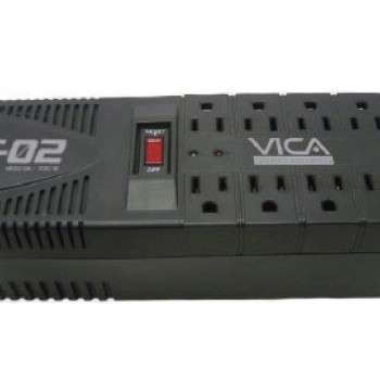 Regulador VICA 1200VA 700W 8 Contactos Protección Sobrecarga Modelo T-02