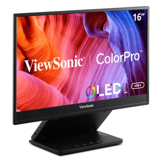 Monitor Portátil ViewSonic VP16-OLED - 16" - Full HD - Micro HDMI - USB-C - Altavoces incorporados - VP16-OLED