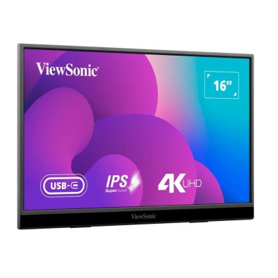 Monitor ViewSonic VX1655-4K - 15.6" - 4K UHD - Mini HDMI - USB-C - Altavoces incorporados - VX1655-4K