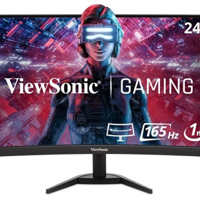 Monitor Gamer ViewSonic VX2418C - 24" - Full HD - 165Hz - HDMI - DisplayPort - Altavoces - Curvo - VX2418C