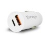 Cargador para Auto Vorago AU-305 - USB-A - USB-C - Blanco - AU-305-WH