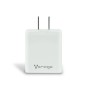 Cargador de Pared Vorago AU-350 - USB 3.0 - USB-C - Blanco - AU-350-WH