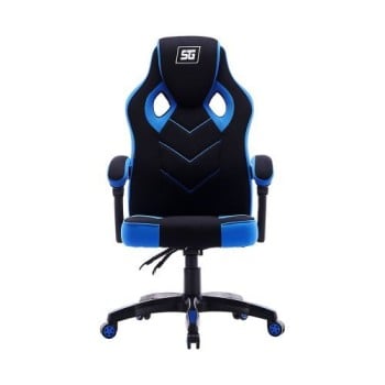 Silla Gamer Vorago Start The Game - Soporta 120 kg - Negro con Azul - CGC301-BL