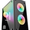 Gabinete Gamer Game Factor CSG550 - Micro-ATX/Mini-ITX - 3x Ventilador Frontal - Panel Lateral - CSG550