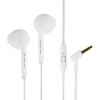Auriculares Vorago EP-201-V2 - Alámbricos - 3.5mm - Micrófono - 1.20 Mts - Blanco - EP-201-V2-WH