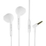 Auriculares Vorago EP-201-V2 - Alámbricos - 3.5mm - Micrófono - 1.20 Mts - Blanco - EP-201-V2-WH