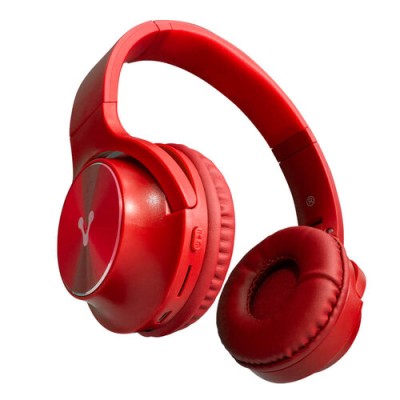Diadema Vorago HPB-200 - Inalámbrico - Bluetooth - 200mAh - Rojo - HPB-200-RD