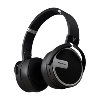 Diadema Vorago HPB-201 - Inalámbrica - Bluetooth - 3.5mm - Lector MicroSD - Plegables - 200mAh - Negro/Plata - HPB-201